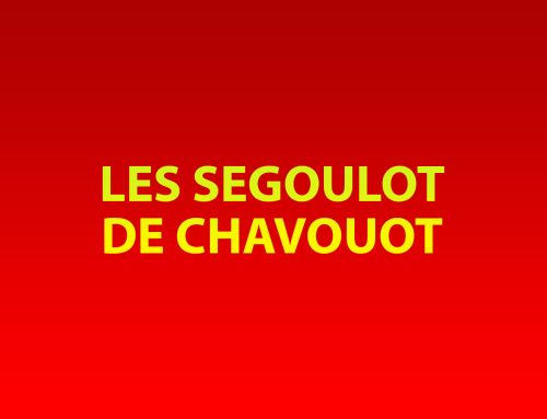 LES SEGOULOT DE CHAVOUOT