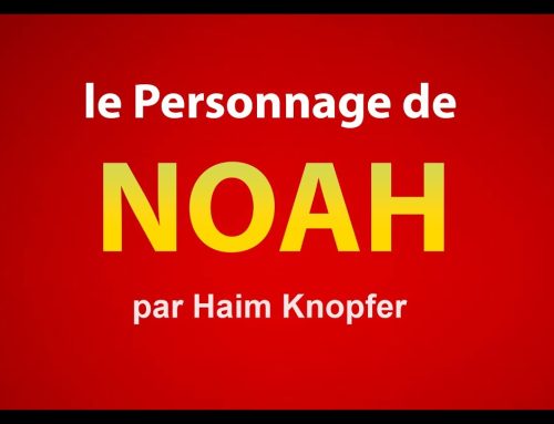 Le personnage de NOAH dans la Torah – Haim Knopfer